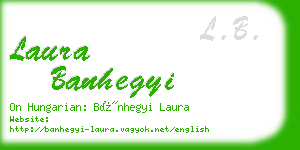 laura banhegyi business card